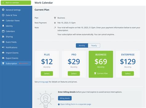 Managing your subscription .